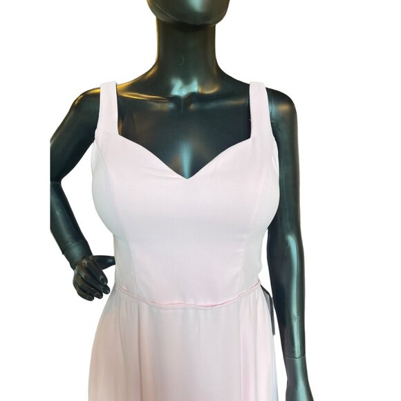 Kennedy Blue Baby Pink Chiffon Sweetheart Formal Gown - Picture 2 of 5